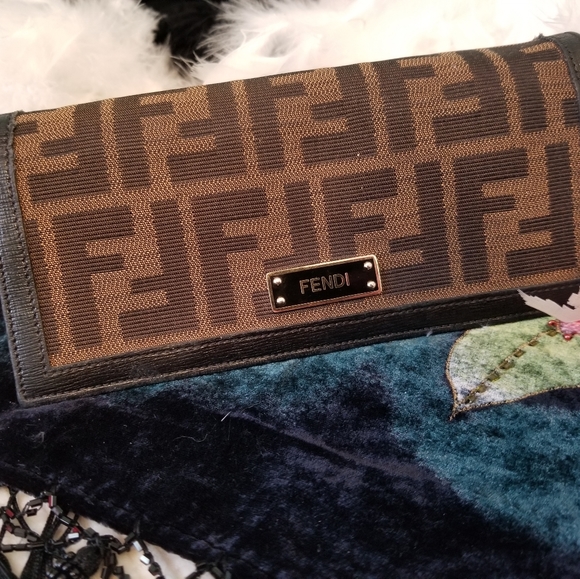 Fendi Handbags - Vintage Zucca Fendi wallet